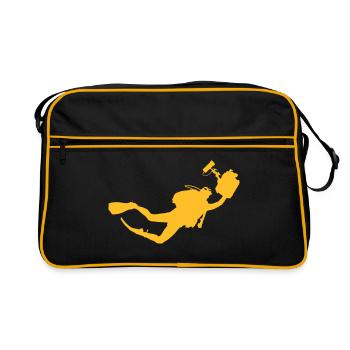 Diver - Retro Bag - black/gold - Front