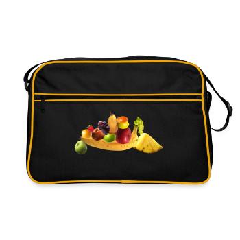 Fruits équilibrés - Sac Retro - noir/or - Devant