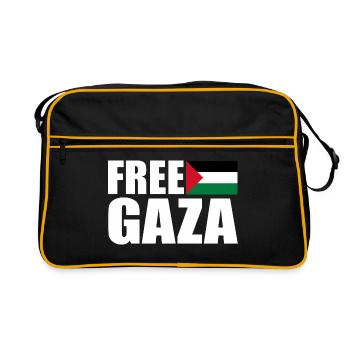 Free gaza - Retro Bag - black/gold - Front