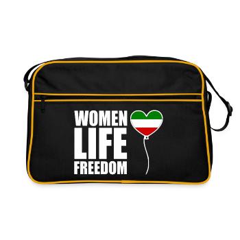 Women life freedom - Retro Bag - black/gold - Front