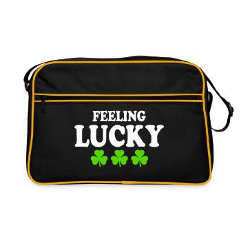 feeling lucky - Sac Retro - noir/or - Devant