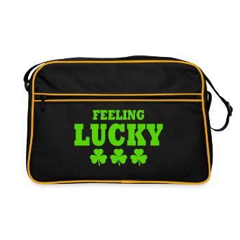 feeling lucky - Sac Retro - noir/or - Devant