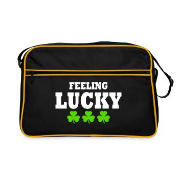 feeling lucky - Sac Retro - noir/or - Devant
