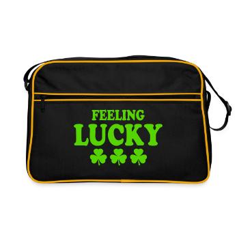 feeling lucky - Sac Retro - noir/or - Devant