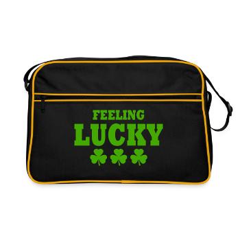 feeling lucky - Sac Retro - noir/or - Devant