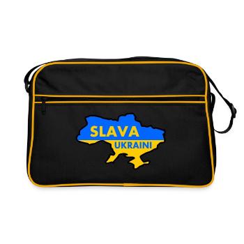 Slava ukraini - Sac Retro - noir/or - Devant