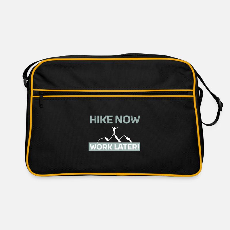 Hike now - work later Retro Tasche