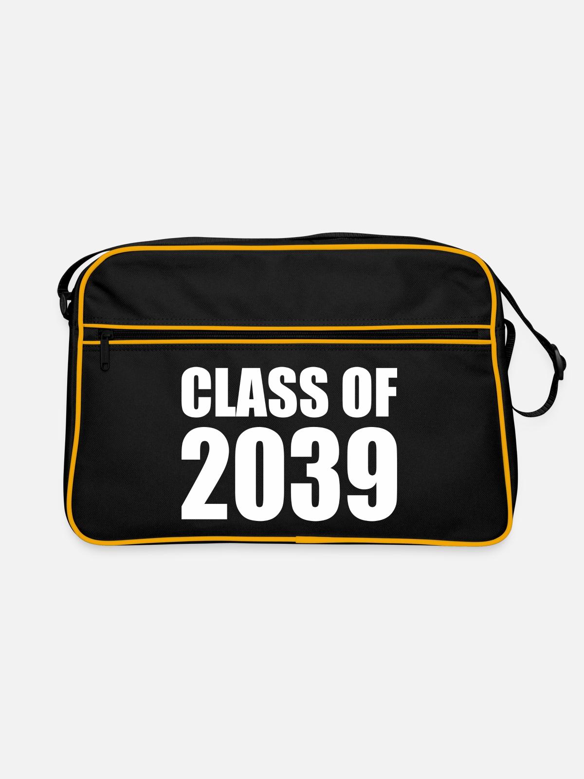 Class of 2039 - Retro Bag - black/gold - Front