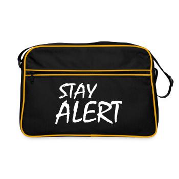 Reste attentif - Sac Retro - noir/or - Devant