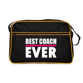 Best coach ever - Retro Bag - black/gold - Front