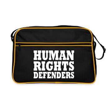 Human rights defenders - Sac Retro - noir/or - Devant