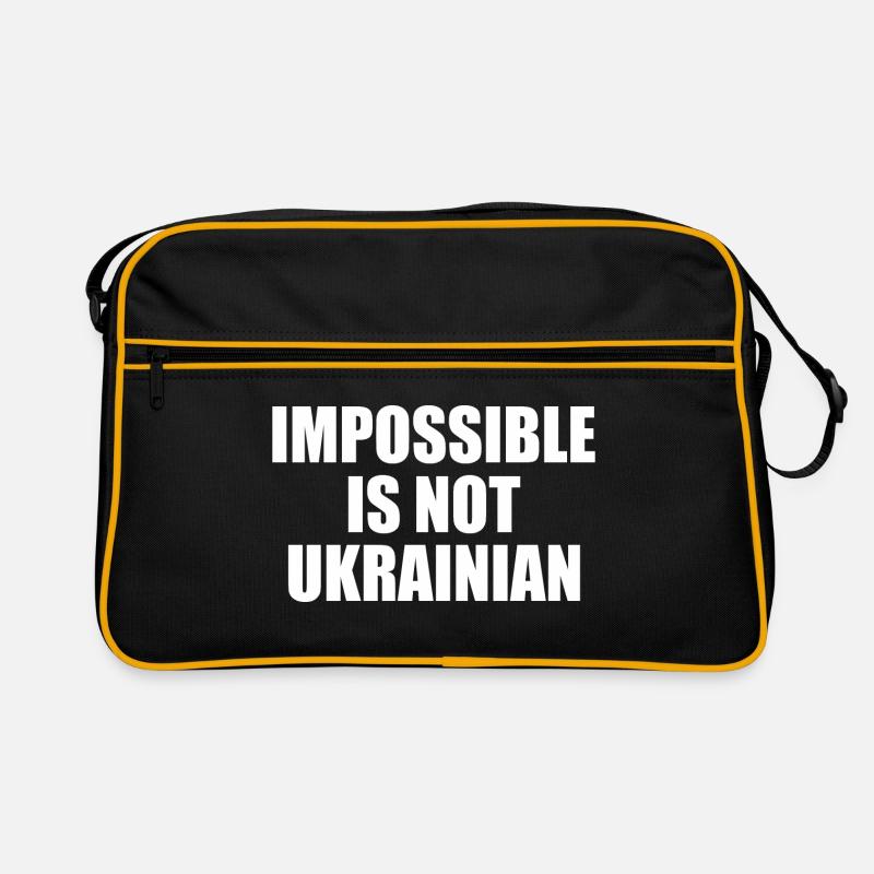 impossible is not ukrainian - ukraine Retro Tasche