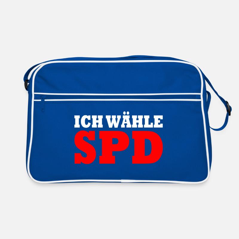 Ich wähle spd Retro Tasche