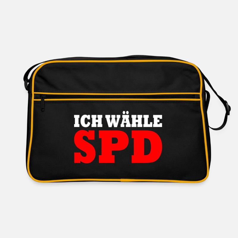 Ich wähle spd Retro Tasche