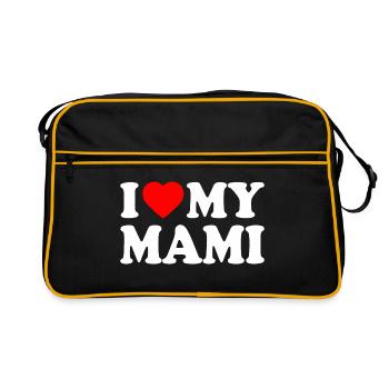I love my mami - Sac Retro - noir/or - Devant