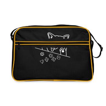 Aventure RPG Dice Fantasy Cadeau - Sac Retro - noir/or - Devant