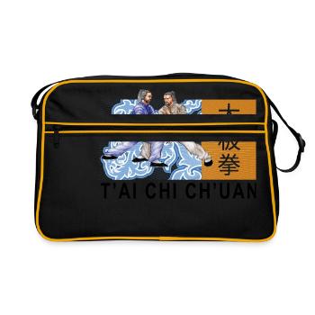 Tai Chi Chuan Tai Chi Taiji - Sac Retro - noir/or - Devant