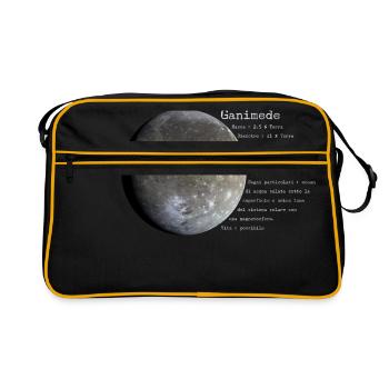 Ganymede - Retro Tasche - Schwarz/Gold - Vorne
