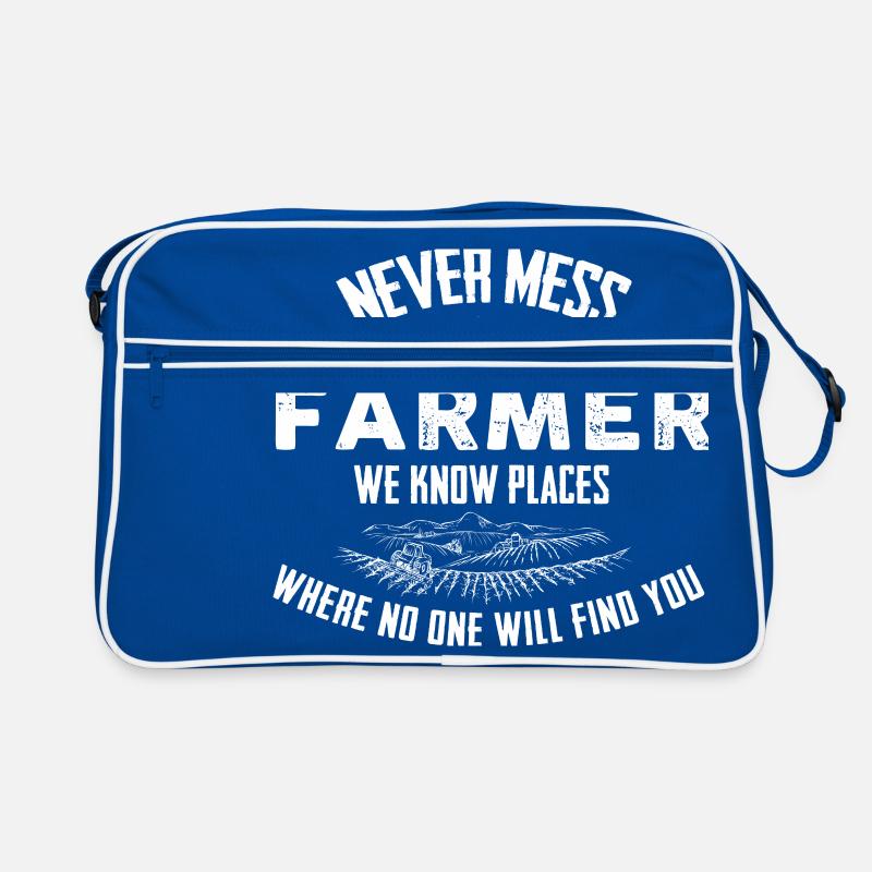 Farmer Never mess Retro Bag
