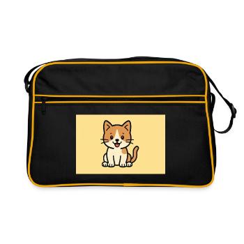 Chat - Sac Retro - noir/or - Devant