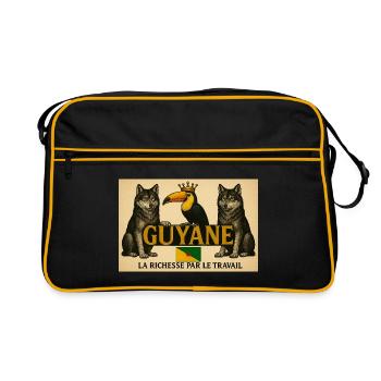 Guyane Royal Toucan et Loups - Sac Retro - noir/or - Devant