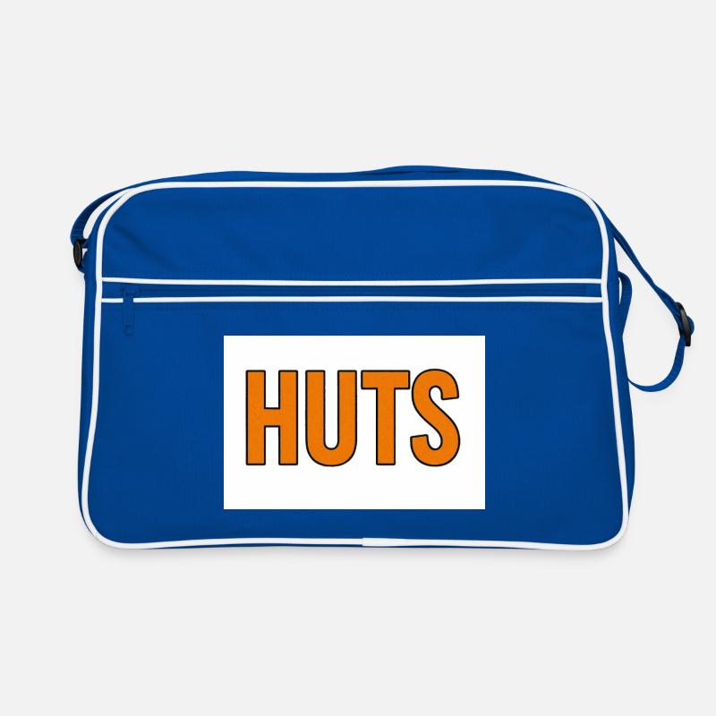 Huts Bold Orange Typography Retro Bag