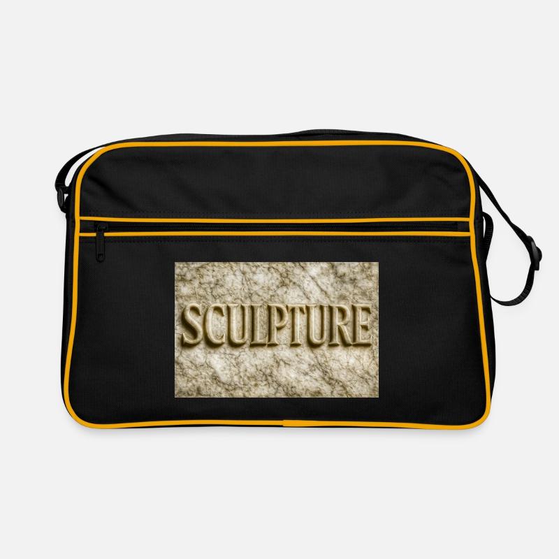 In Stein gemeißelte Buchstaben Retro Tasche