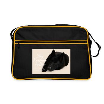 Bak - Retro Tasche - Schwarz/Gold - Vorne
