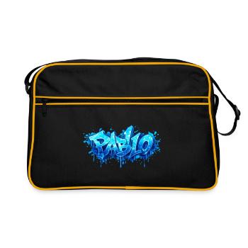 PABLO GRAFFITI NAME FOR PERFECT GIFT PRINTABLE  - Sac Retro - noir/or - Devant