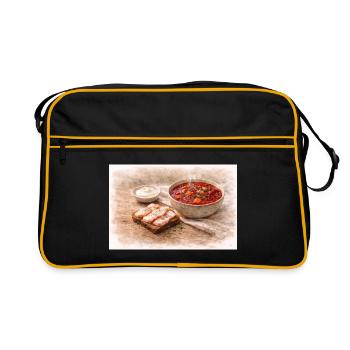 Borsch with Salo - Retro Bag - black/gold - Front