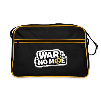 War No More – Sticker Peace & Humanity - Retro Bag - black/gold - Front