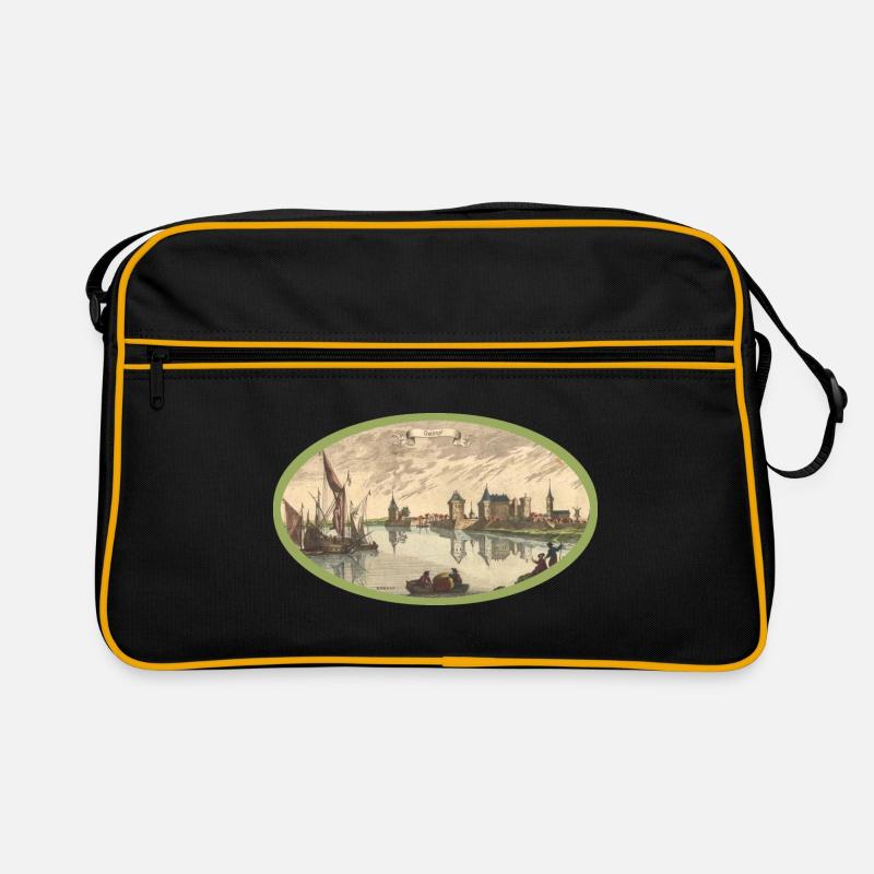 orsoy - Retro Tasche - Schwarz/Gold