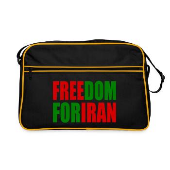 Freedom for iran - Sac Retro - noir/or - Devant