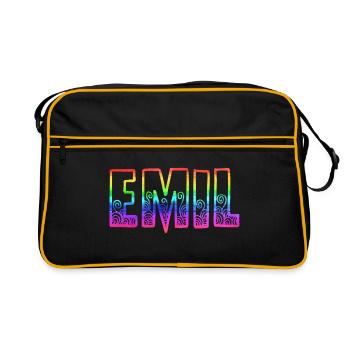 emil rs arc-en-ciel - Sac Retro - noir/or - Devant