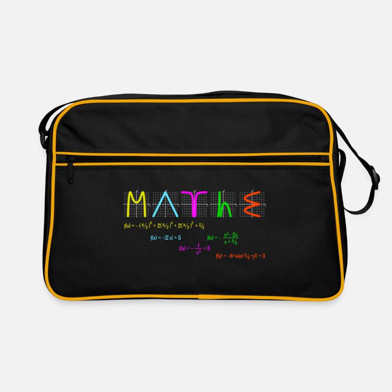 Math with functions colorful Retro Bag
