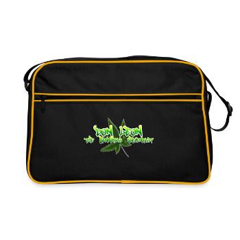 Don Leon the Cannabis Scientist - Retro Tasche - Schwarz/Gold - Vorne