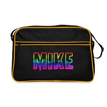mike rs arc-en-ciel - Sac Retro - noir/or - Devant