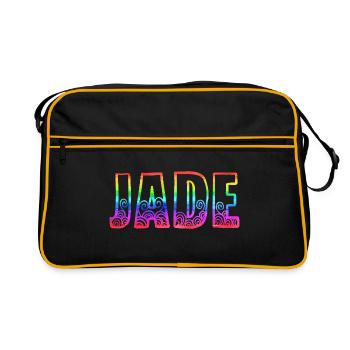 jade rs arc-en-ciel - Sac Retro - noir/or - Devant