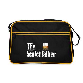 The Scotchfather - Scotch Lovers - Gift - Retro Bag - black/gold - Front