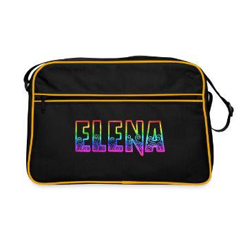 elena rs arc en ciel - Sac Retro - noir/or - Devant