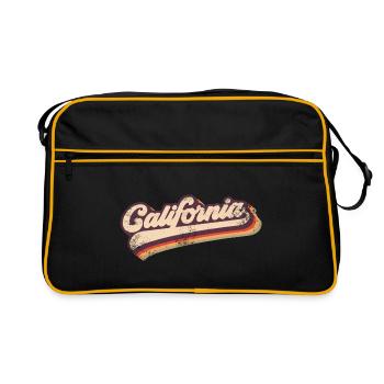 Californie Retro 80s - Sac Retro - noir/or - Devant