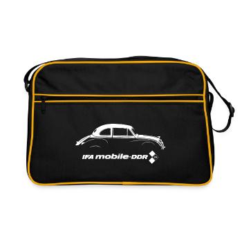 IFA F9 - GDR Oldtimer - Cult - Retro Bag - black/gold - Front