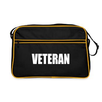 vétéran - Sac Retro - noir/or - Devant