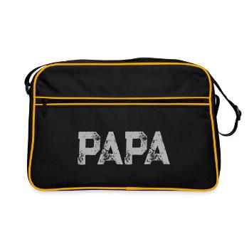 PA PA - PAPA - Père - Papa - Papa - Sac Retro - noir/or - Devant