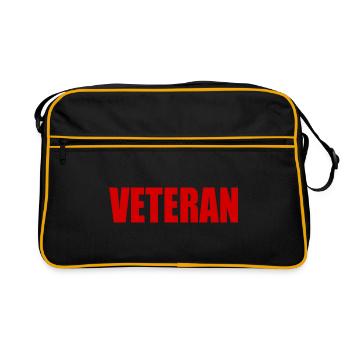 VÉTÉRAN - Sac Retro - noir/or - Devant