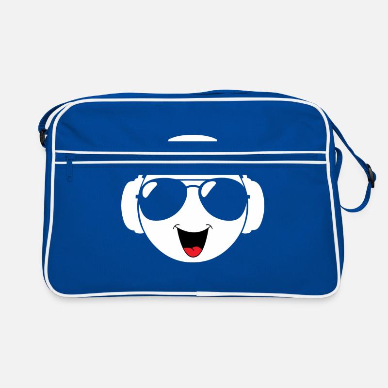 Techno laughing head Retro Bag