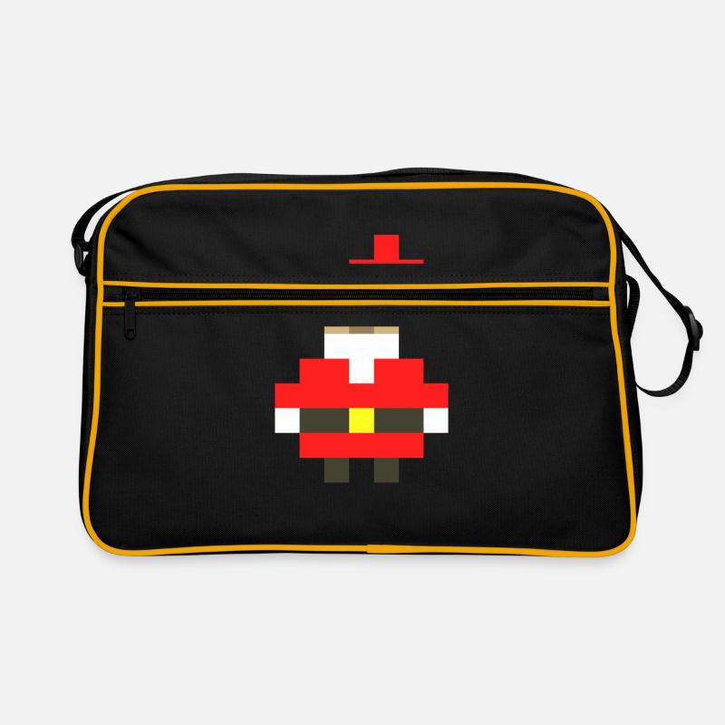 Pixel Père Noël Noël Sac Retro