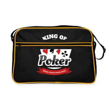 King of Poker Pokerface - Sac Retro - noir/or - Devant