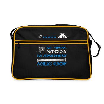 Talon d'Achille Mythologie grecque Grèce - Sac Retro - noir/or - Devant
