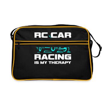 Driving a model car is my therapy RC buggy - Retro Bag - black/gold - Front
